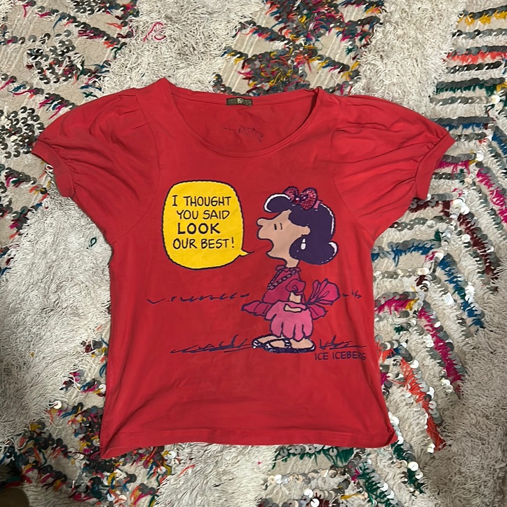 PEANUTS ICEBERG T SHIRT RARE VINTAGE